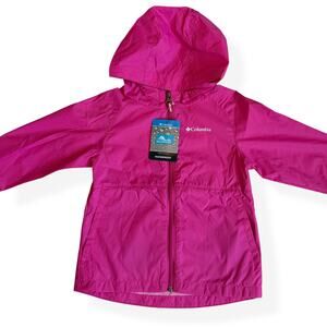 NEW Columbia Girls Switchback II Windbreaker Jacket Pink 4T